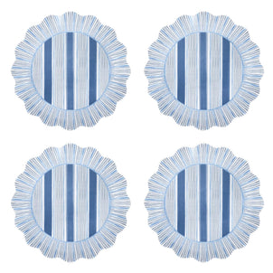 Juliska Cabana Stripe Melamine Salad Plate, Set of 4 Ocean