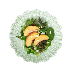 Juliska Cabana Stripe Melamine Salad Plate, Set of 4 Seagrass