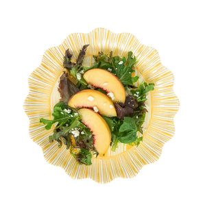 Juliska Cabana Stripe Melamine Salad Plate, Set of 4 Sunshine