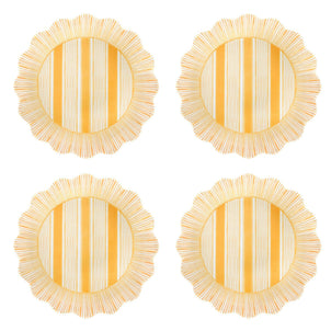Juliska Cabana Stripe Melamine Salad Plate, Set of 4 Sunshine
