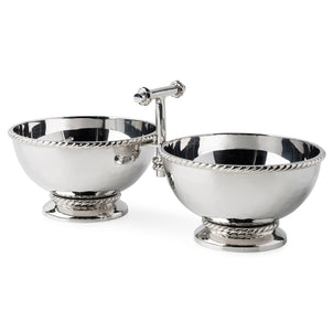 Juliska Graham Double Cocktail Bowl Silver