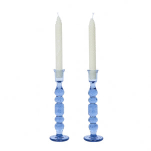 Juliska Provence Candlesticks, Set of 2 Chambray|9 Inch