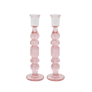 Juliska Provence Candlesticks, Set of 2 Blush|9 Inch