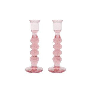 Juliska Provence Candlesticks, Set of 2 Blush|7 Inch