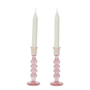Juliska Provence Candlesticks, Set of 2 Blush|7 Inch