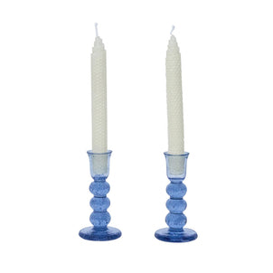 Juliska Provence Candlesticks, Set of 2 Chambray|5 Inch