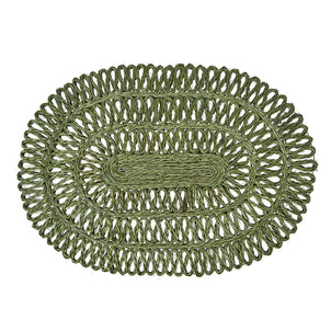 Juliska Straw Loop Oval Placemat Seagrass