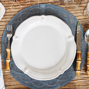 Juliska Tuileries Garden Placemat, Set of 4 Chambray