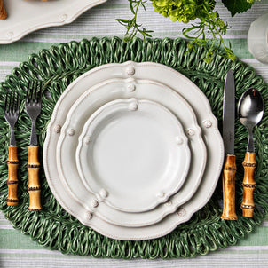 Juliska Berry & Thread Flared Side/Cocktail Plate Whitewash