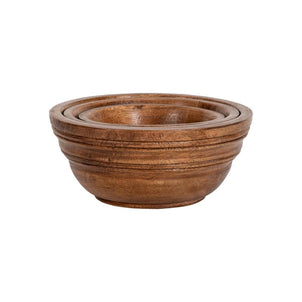 Juliska Bilbao Wood Nesting Bowl, Set of 3 Wood (Juliska)
