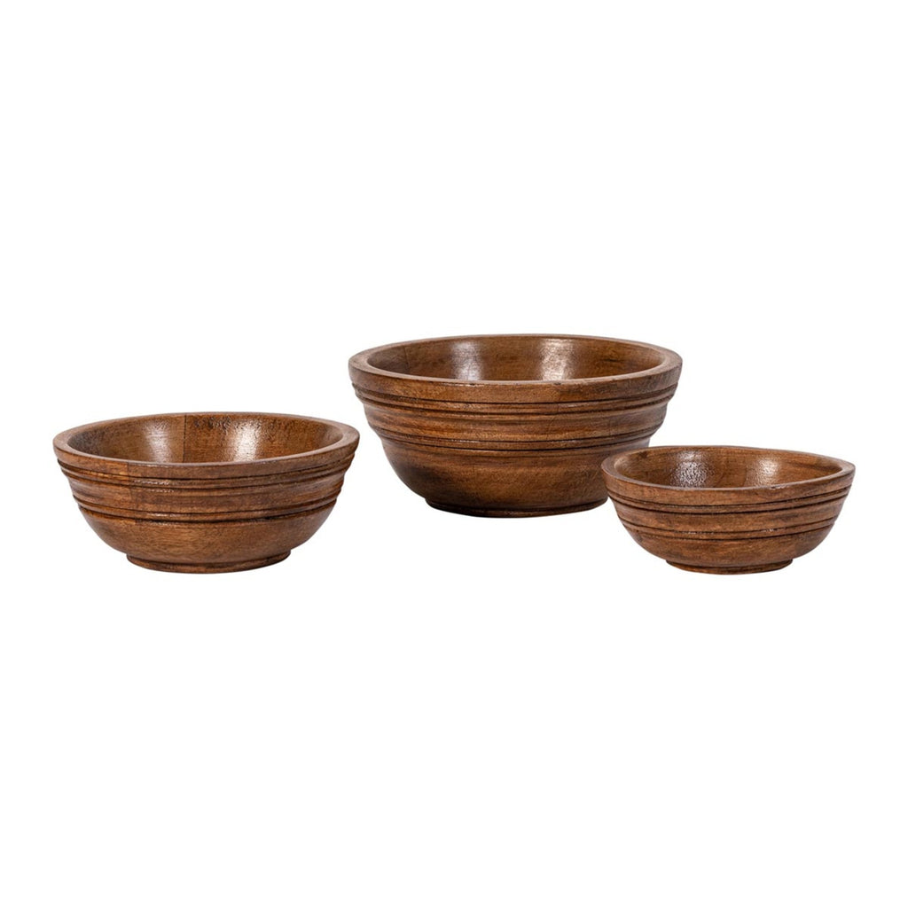 Juliska Bilbao Wood Nesting Bowl, Set of 3 Wood (Juliska)