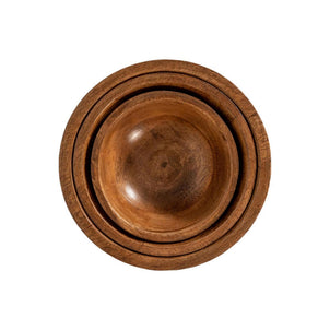 Juliska Bilbao Wood Nesting Bowl, Set of 3 Wood (Juliska)