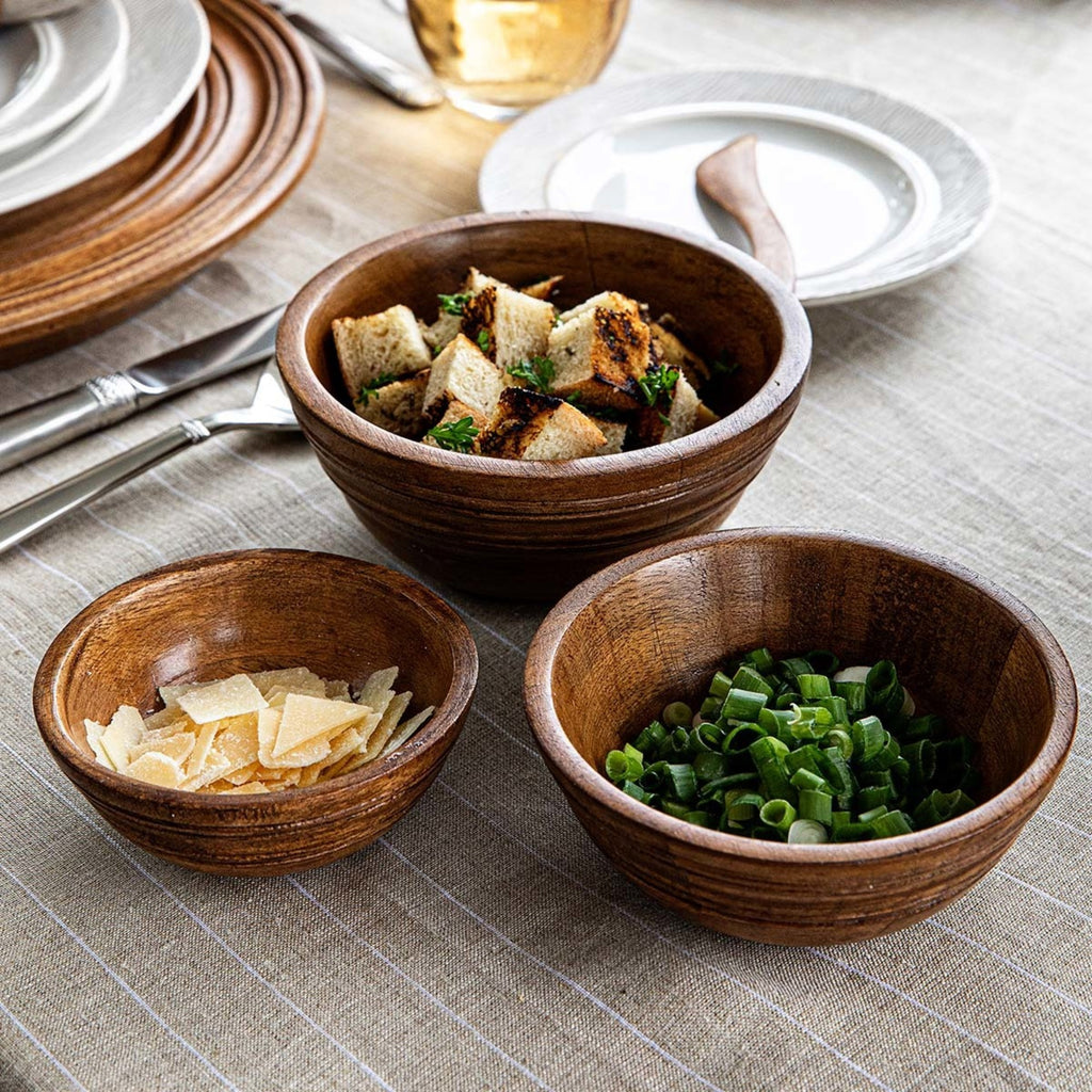 Juliska Bilbao Wood Nesting Bowl, Set of 3 Wood (Juliska)