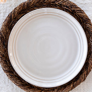 Juliska Bilbao Dinner Plate, Set of 4 Whitewash