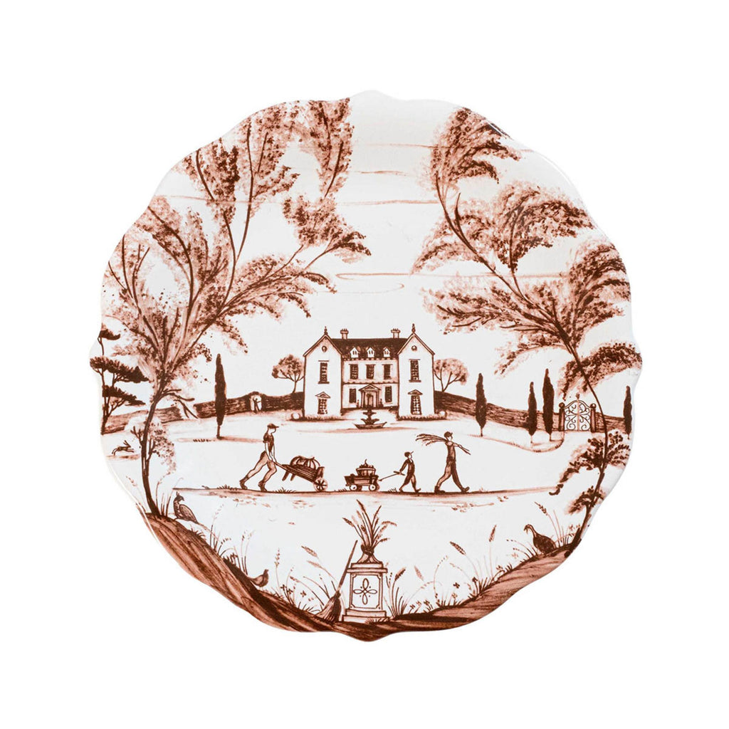 Juliska Country Estate Harvest Party Plate, Set of 4 Sepia