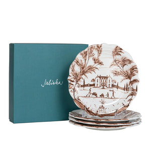 Juliska Country Estate Harvest Party Plate, Set of 4 Sepia