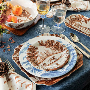 Juliska Country Estate Harvest Party Plate, Set of 4 Sepia