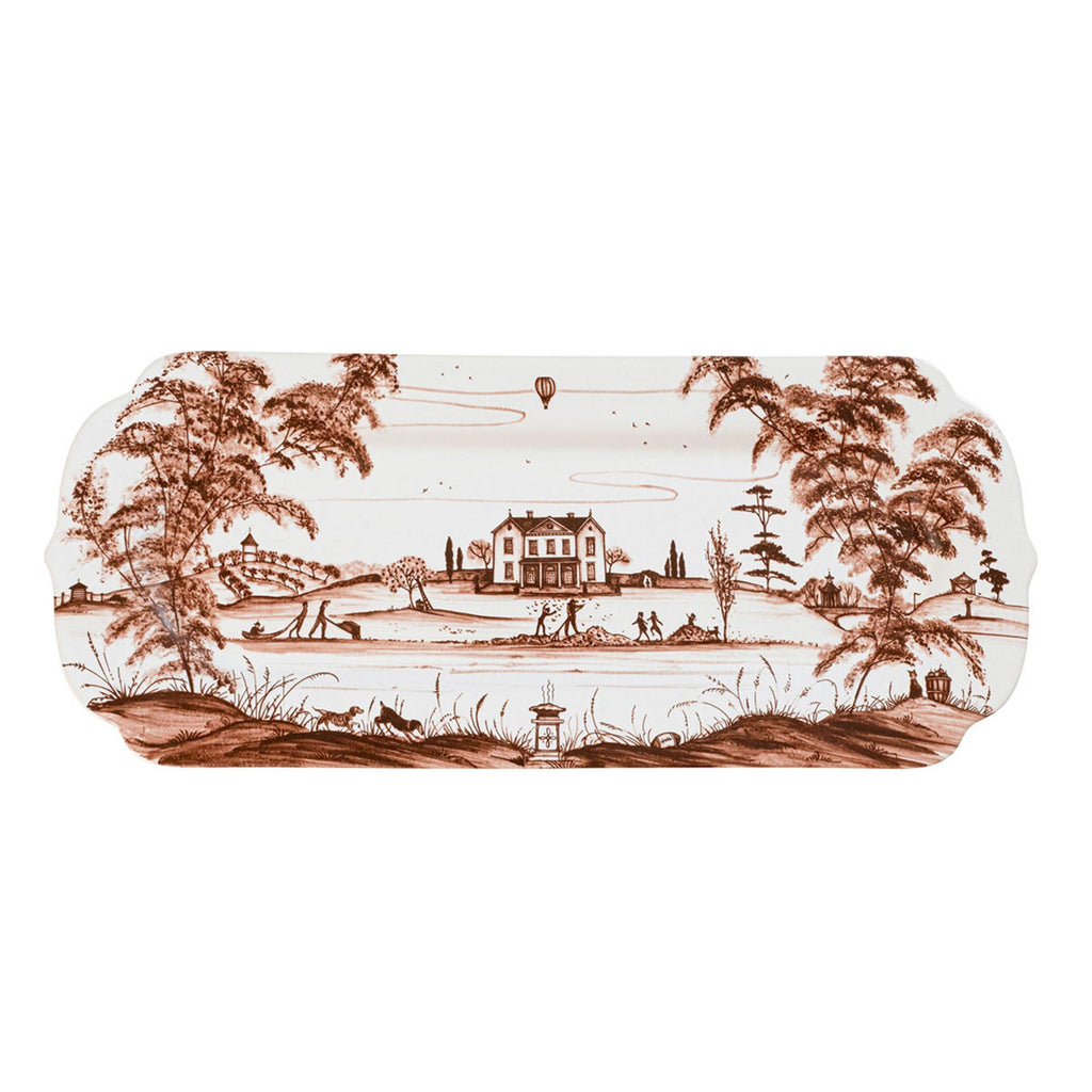 Juliska Country Estate Harvest Rectangular Hostess Tray Sepia