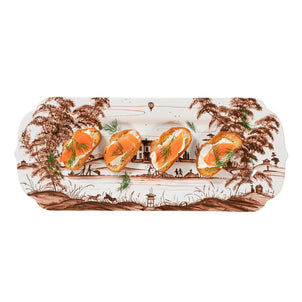 Juliska Country Estate Harvest Rectangular Hostess Tray Sepia