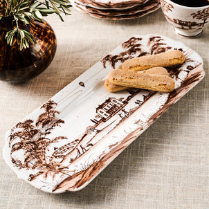 Juliska Country Estate Harvest Rectangular Hostess Tray Sepia