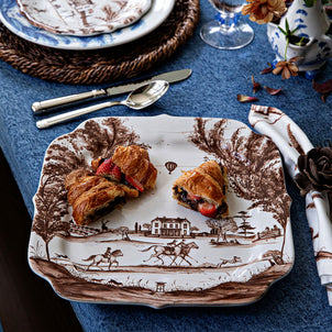 Juliska Country Estate Harvest Square Hostess Tray Sepia