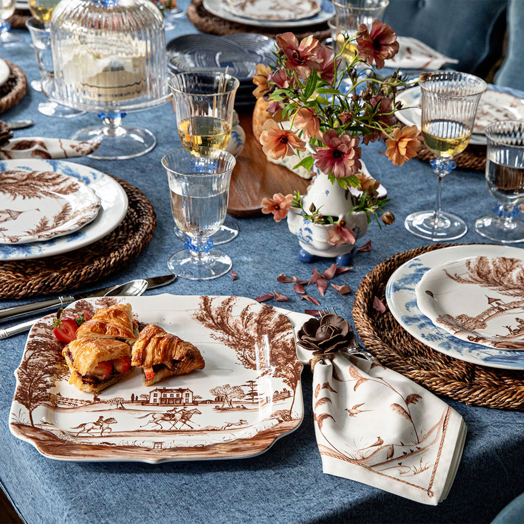 Juliska Country Estate Harvest Square Hostess Tray Sepia
