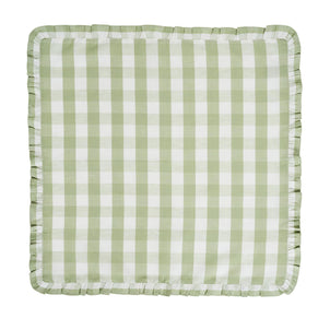 Juliska Gingham Ruffle Napkin Seagrass