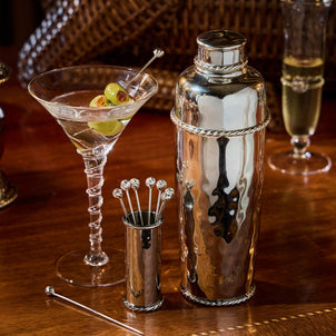 Juliska Graham Cocktail Picks and Holder Metal