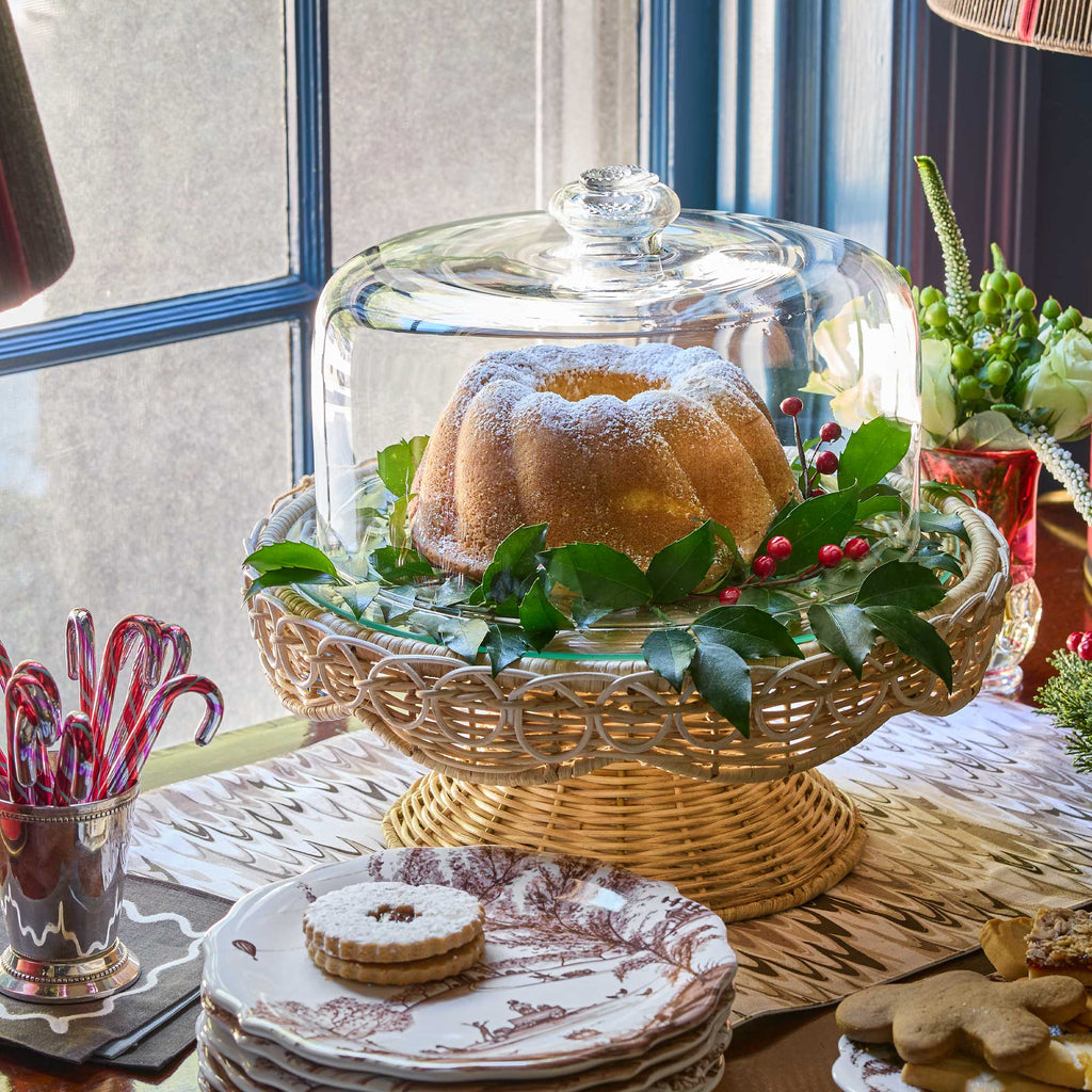 Juliska Provence Rattan Cake Stand Default