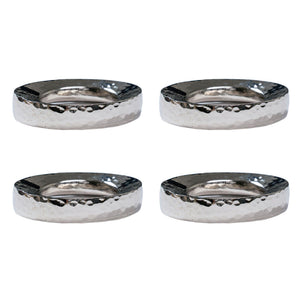 Juliska Puro Napkin Ring, Set of 4 Silver