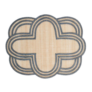 Juliska Scallop Stripe Placemat Chambray