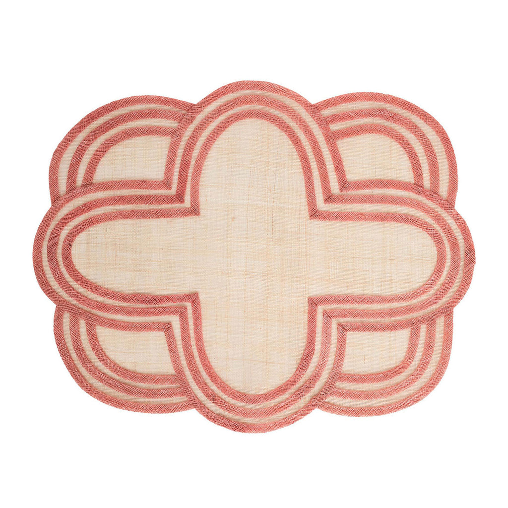 Juliska Scallop Stripe Placemat Coral