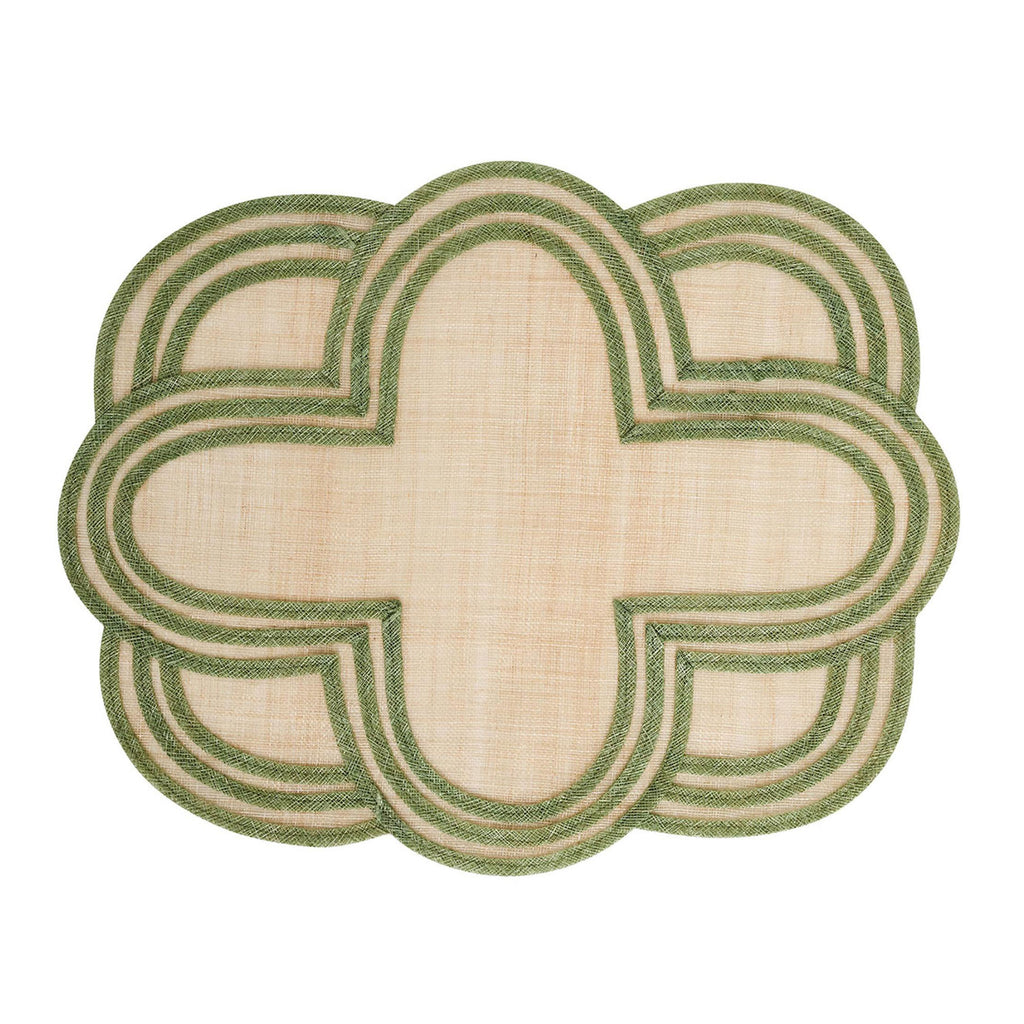 Juliska Scallop Stripe Placemat Seagrass