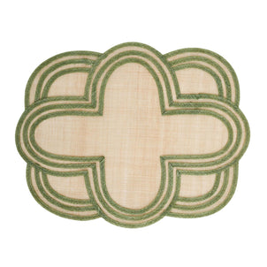 Juliska Scallop Stripe Placemat Seagrass