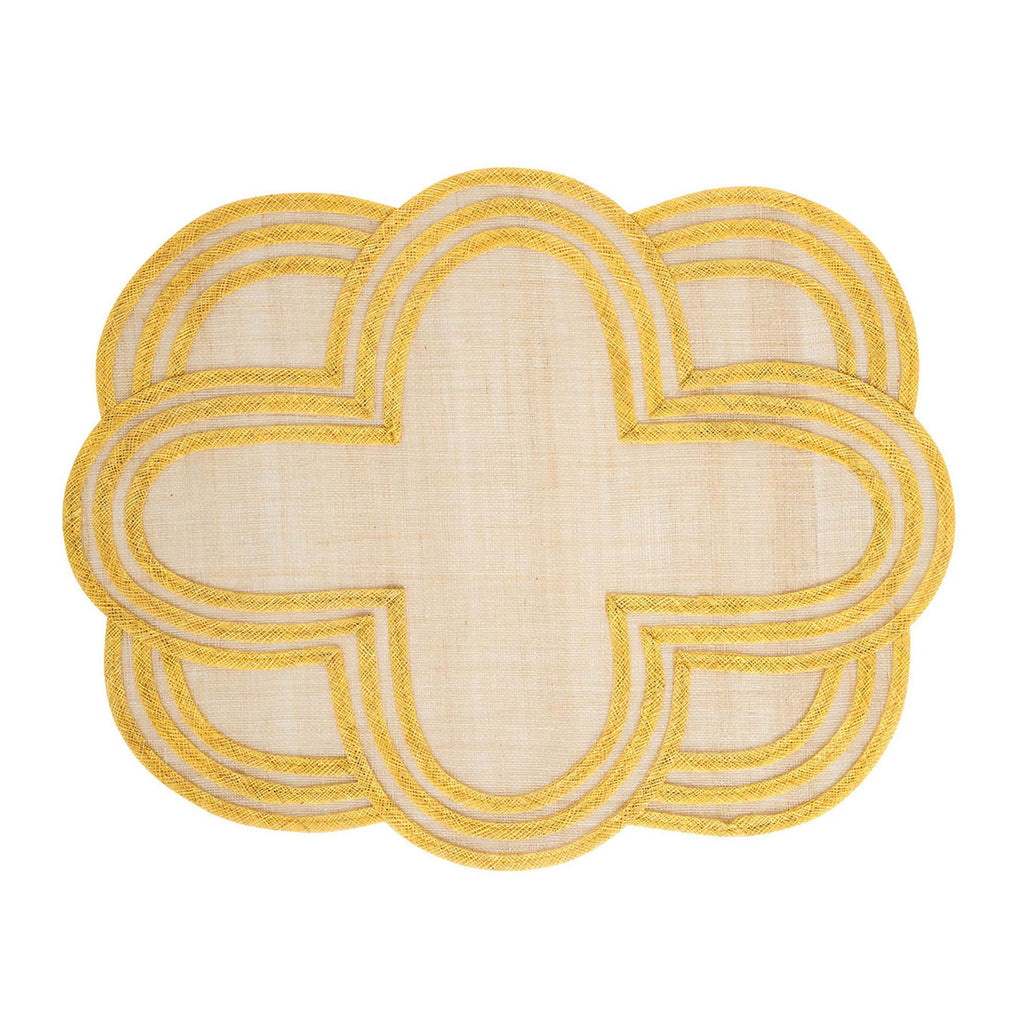 Juliska Scallop Stripe Placemat Sunshine