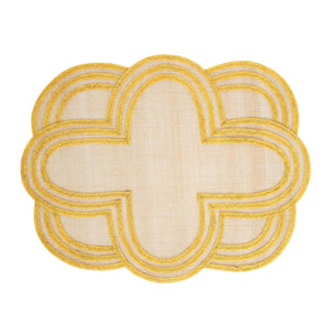 Juliska Scallop Stripe Placemat Sunshine