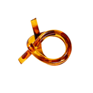 Juliska Tortoise Knot Napkin Ring, Set of 4 Tortoise
