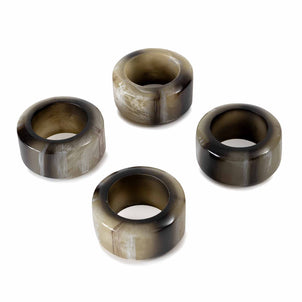 Cambridge Napkin Ring, Set of 4 Faux Horn