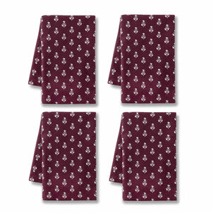 Lola Ditz Napkin, Set of 4 Plum (EG)