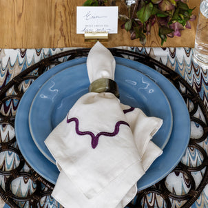 Ripple Embroidered Napkin, Set of 4 Default