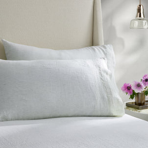 Laguna Stripe Linen Fitted Sheet default