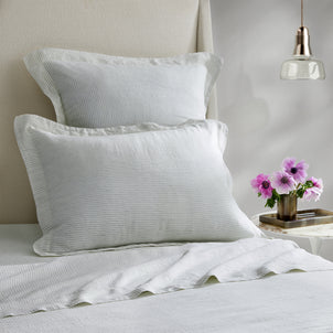 Laguna Stripe Linen Sham Set of 2 Default