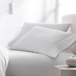 Letto Sateen Pillowcase Set of 2 White