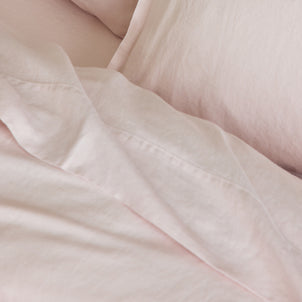 Linen - Bamboo Flat Sheet Blush
