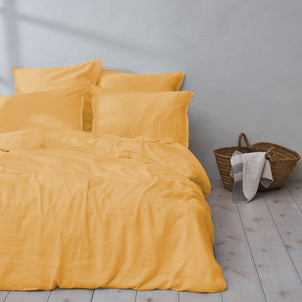 Linen - Bamboo Duvet Mustard