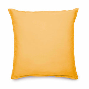 Linen - Bamboo Sham Set of 2 Mustard|2 Euro Shams