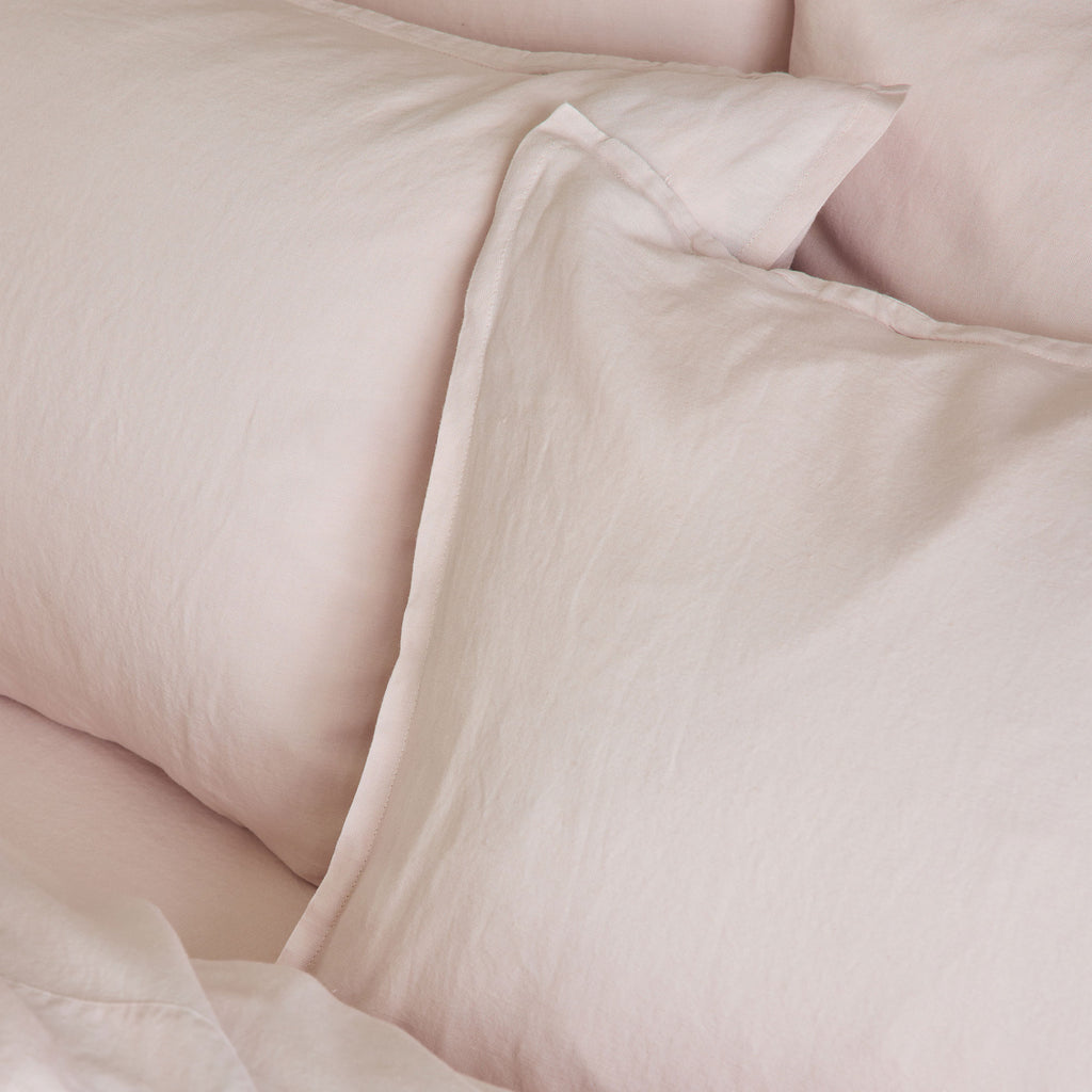Linen - Bamboo Sham Set of 2 Blush