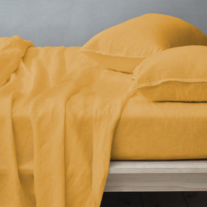 Linen - Bamboo Sheet Set Mustard