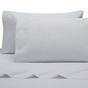 Lorimer Washed Percale Pillowcase Set of 2 Ice Blue|Customizer