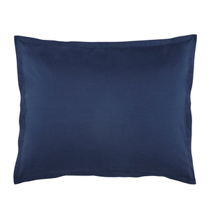Lorimer Washed Percale Sham Set of 2 navy|2 standard shams|Customizer